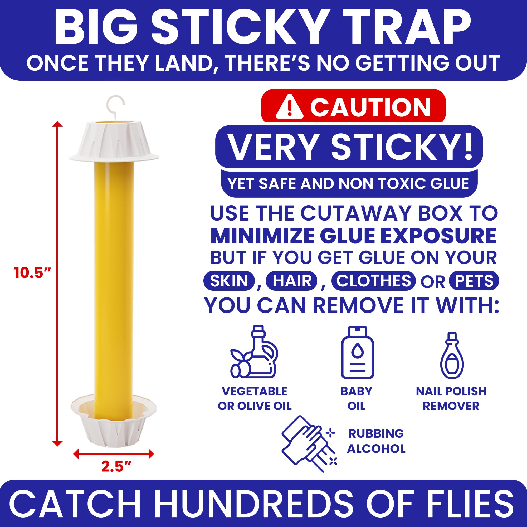 BugBane fly traps hang or stand with flexible mounting options.