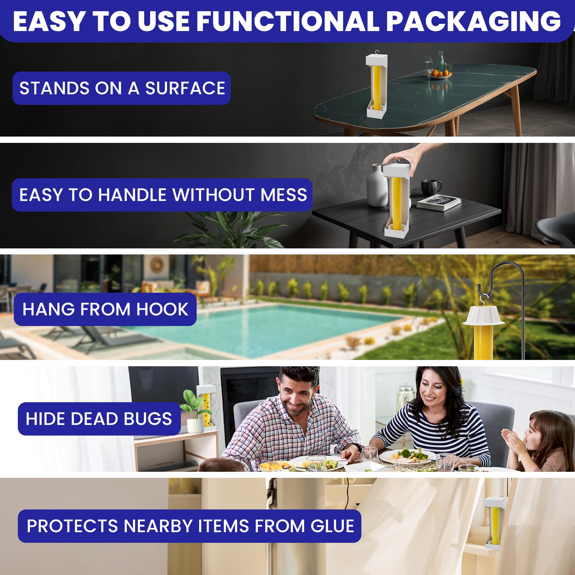 BugBane waterproof glue trap suitable for outdoor use across weather.
