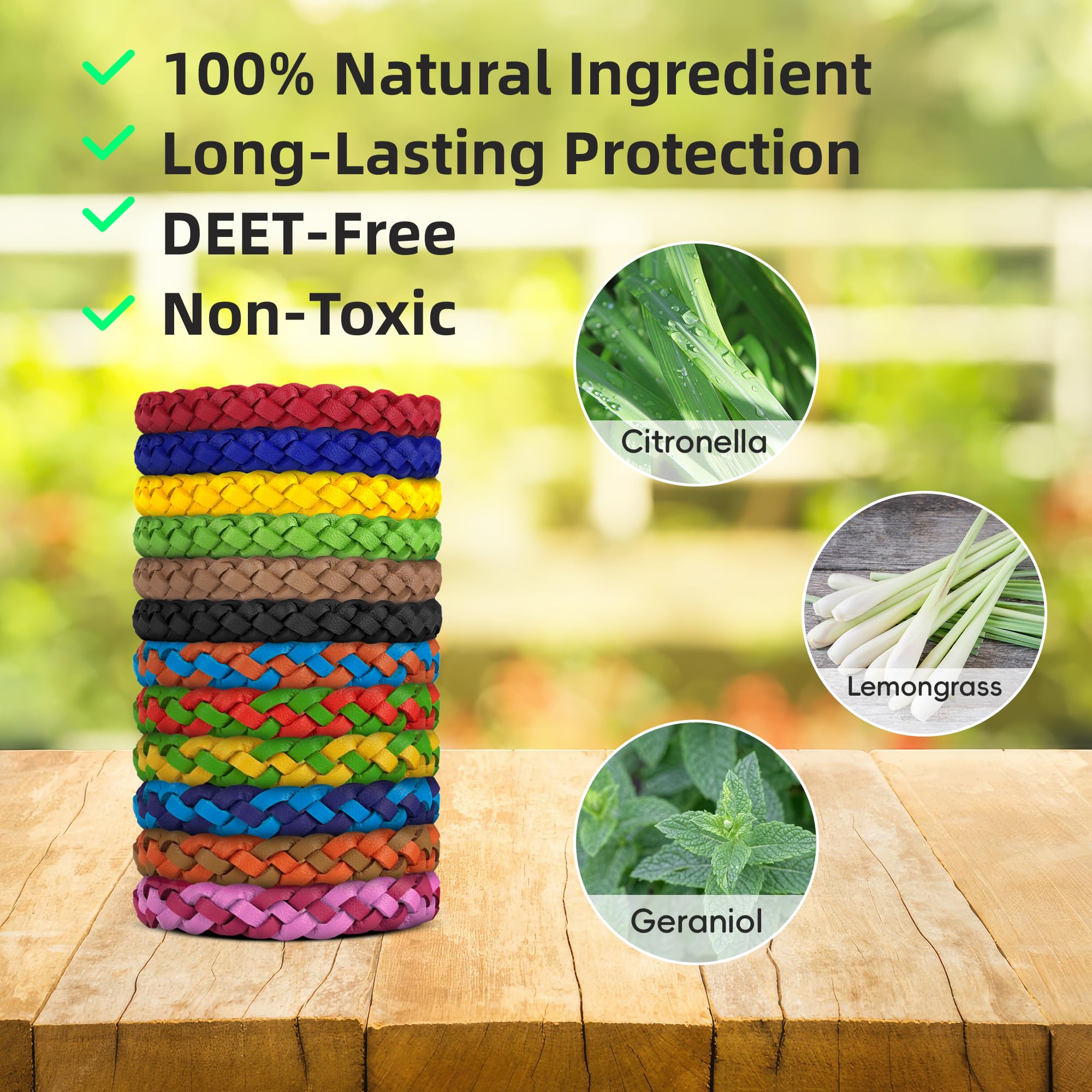 BuggyBands DEET-free wristbands safe for kids during outdoor activities.