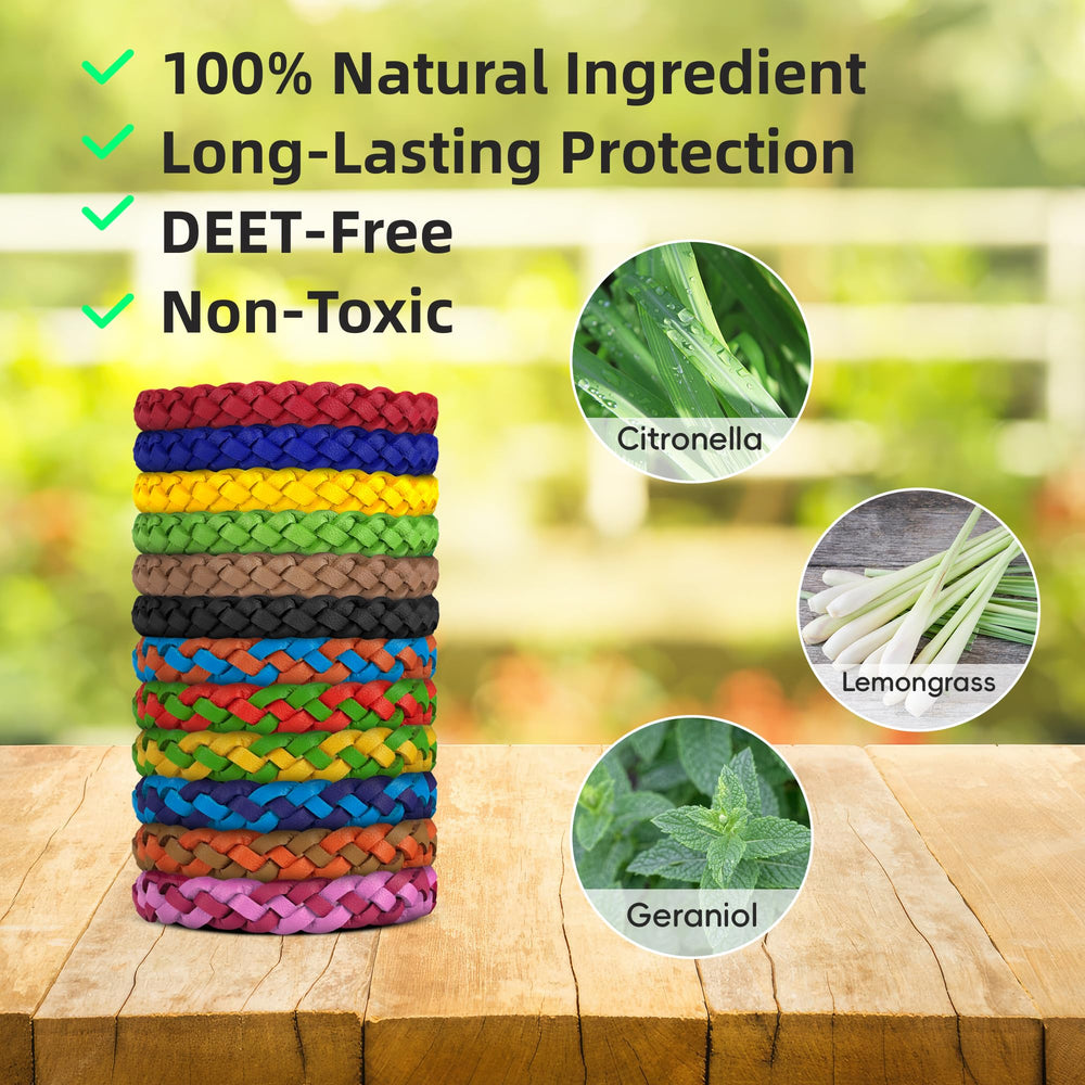 BuggyBands DEET-free wristbands safe for kids during outdoor activities.