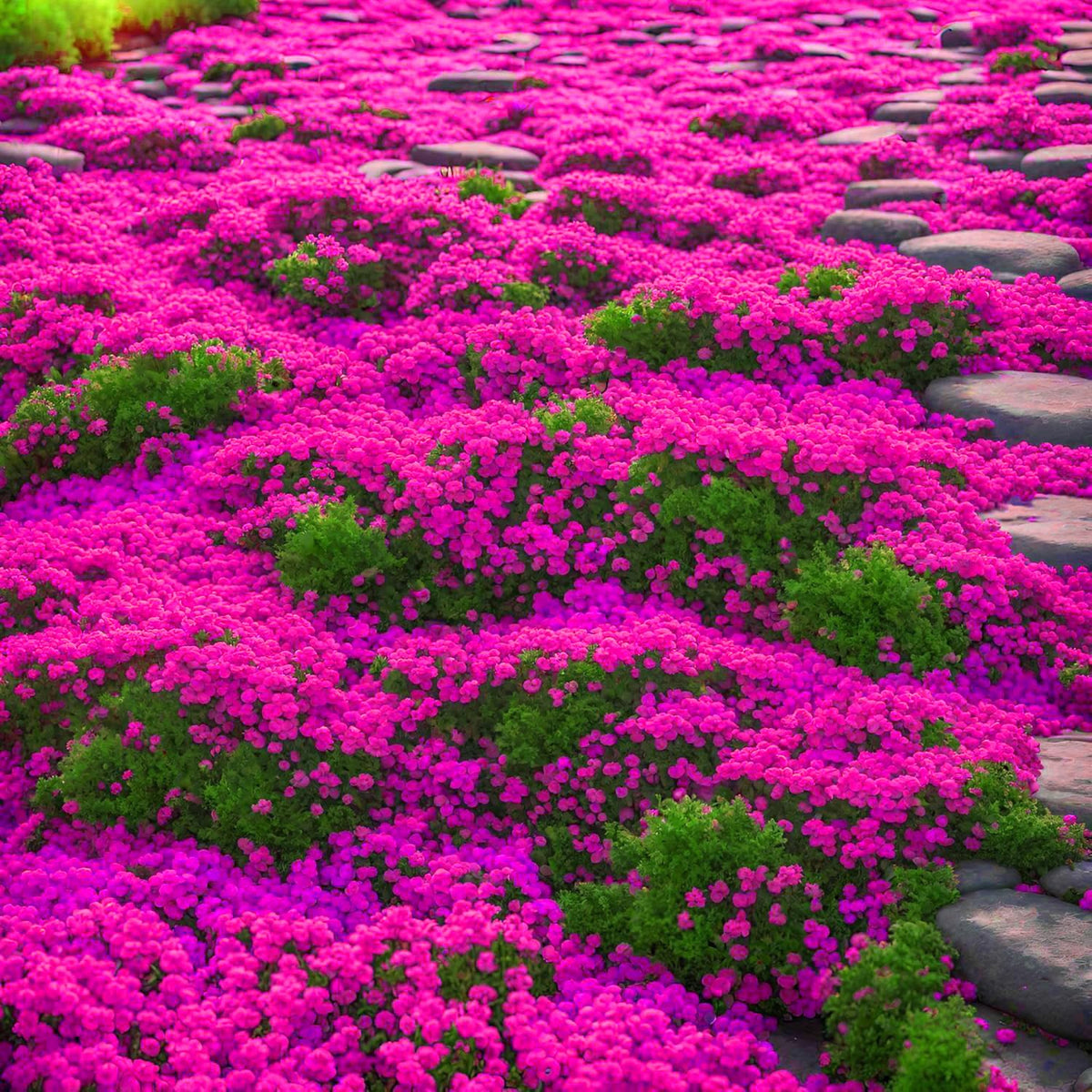 BuggyBeds creeping thyme seeds forming dense ground cover for sunny paths and borders.