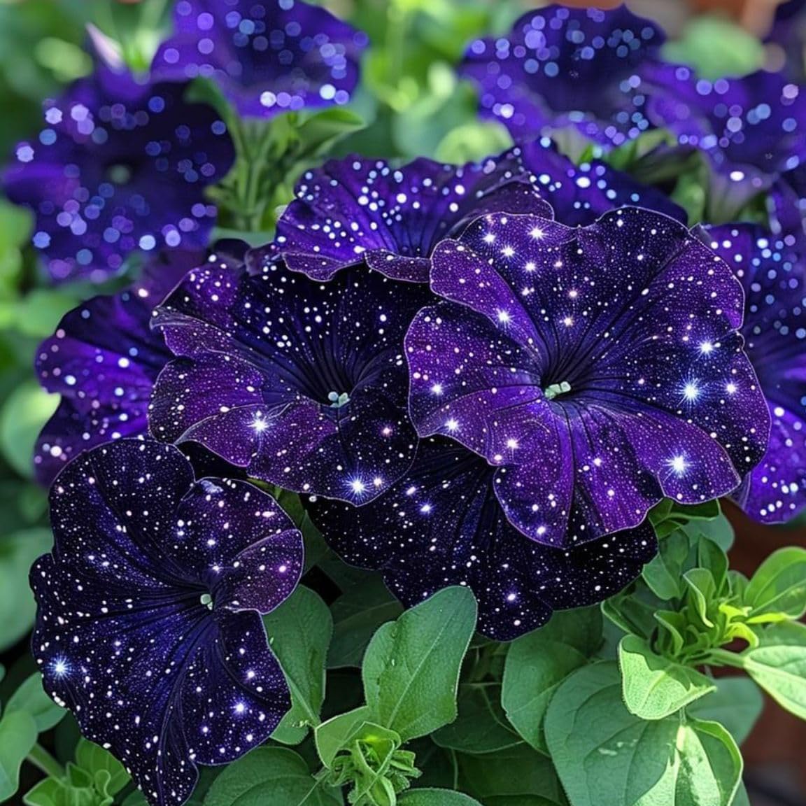 BuggyBeds Starry Sky Petunia seeds trail beautifully for hanging baskets.
