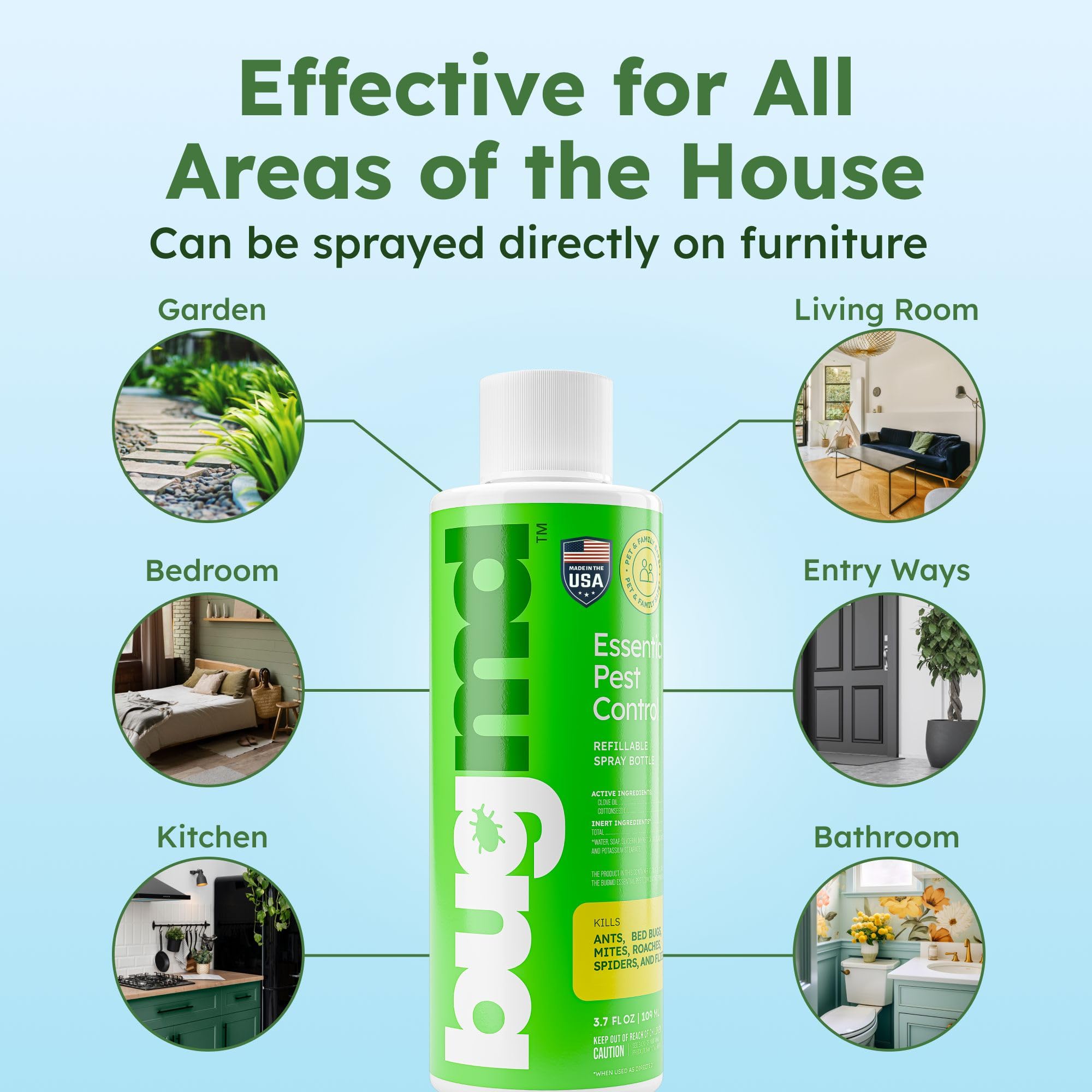 BugMD indoor and outdoor use shown for versatile home and yard application