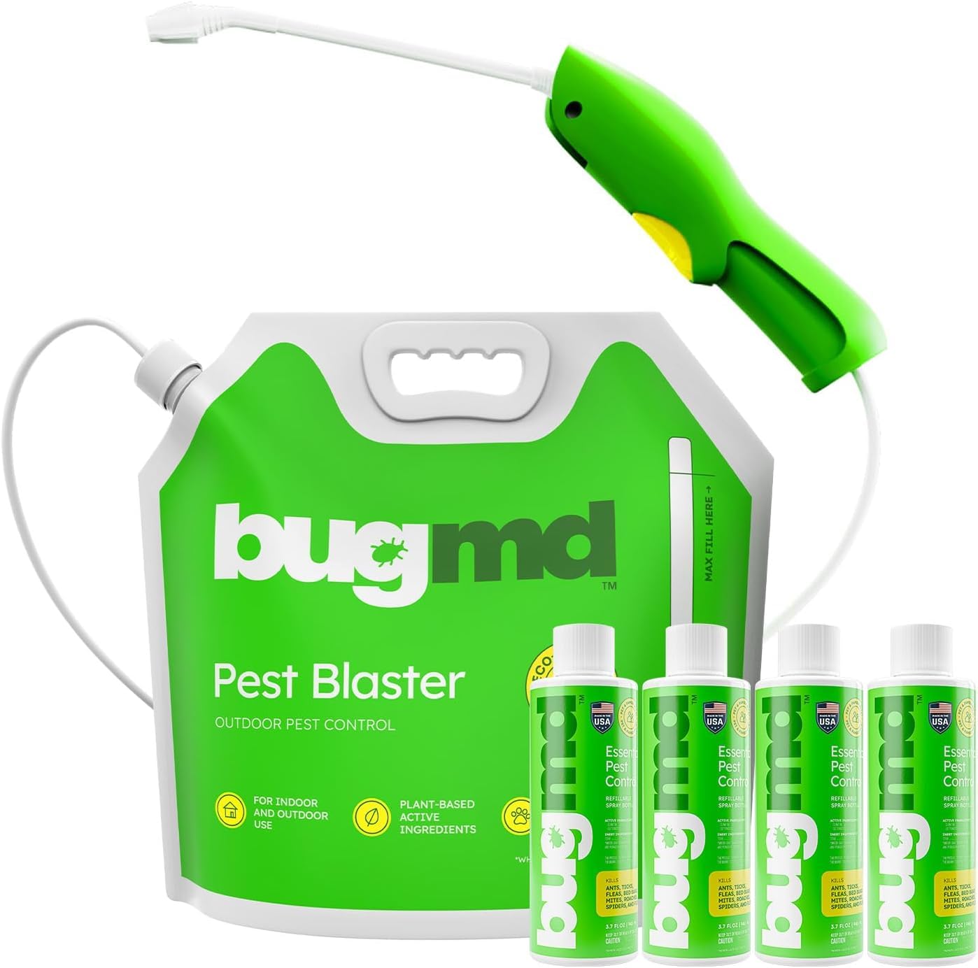 BugMD Pest Blaster Kit electric sprayer for easy indoor and outdoor pest protection.