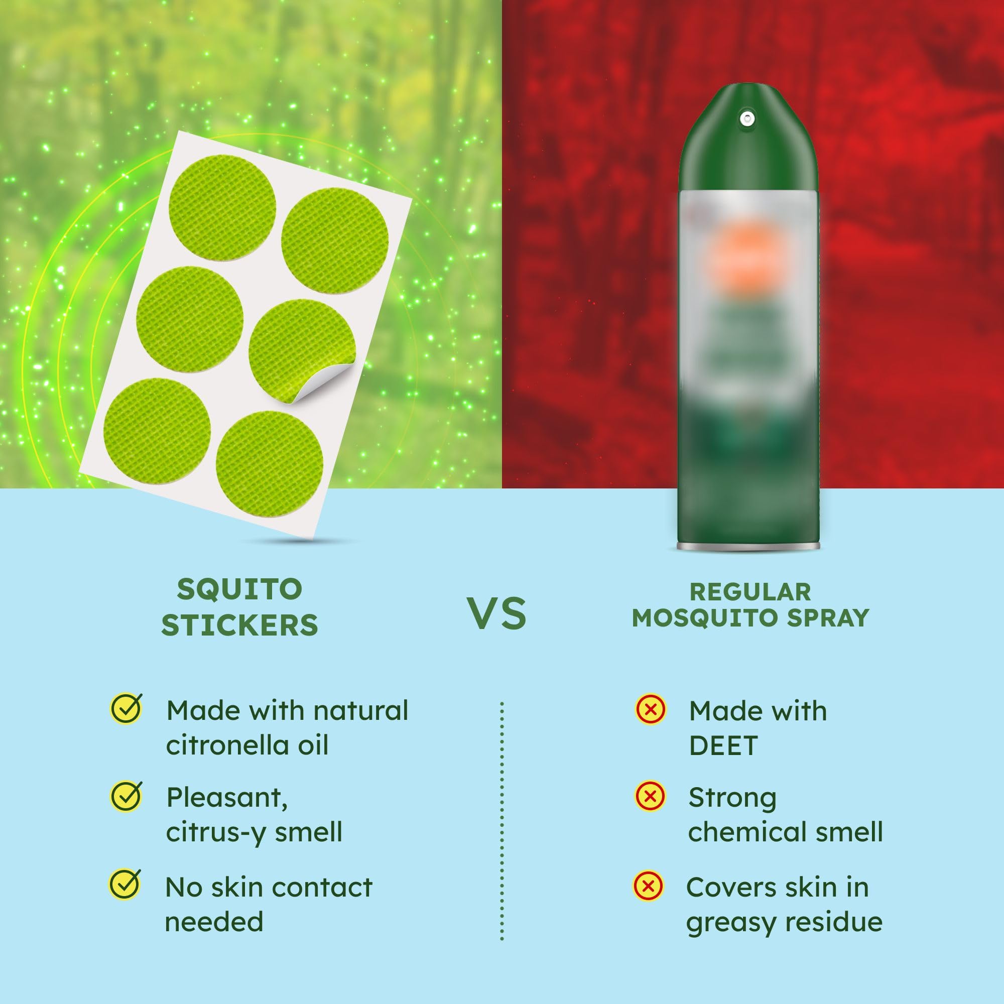 BugMD Squito Stickers in camping setup providing outdoor protection