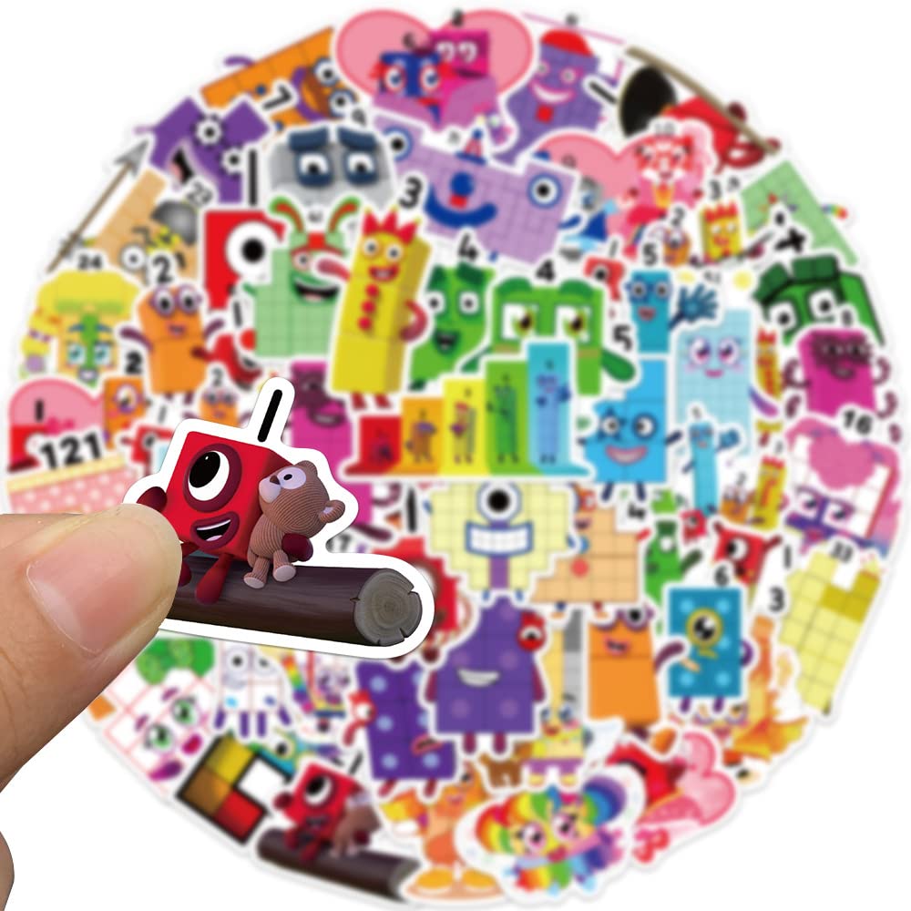 Building Blocks stickers adorn a guitar with bright, durable brick toy designs