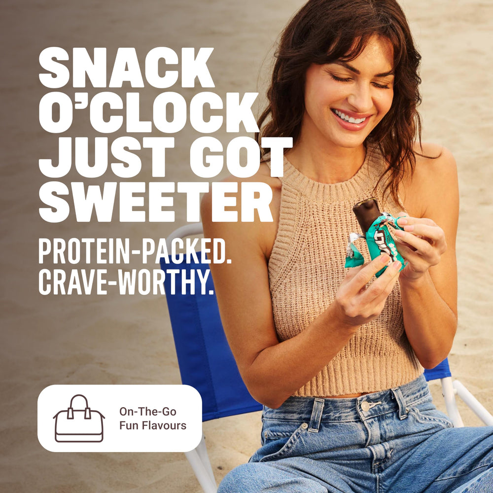 Built Bar Puff Cookie Dough breakfast idea, quick energy bite.