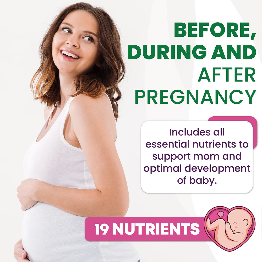 Built by Nature prenatal folic acid tablets for healthy early development
