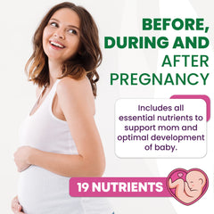 Built by Nature prenatal folic acid tablets for healthy early development