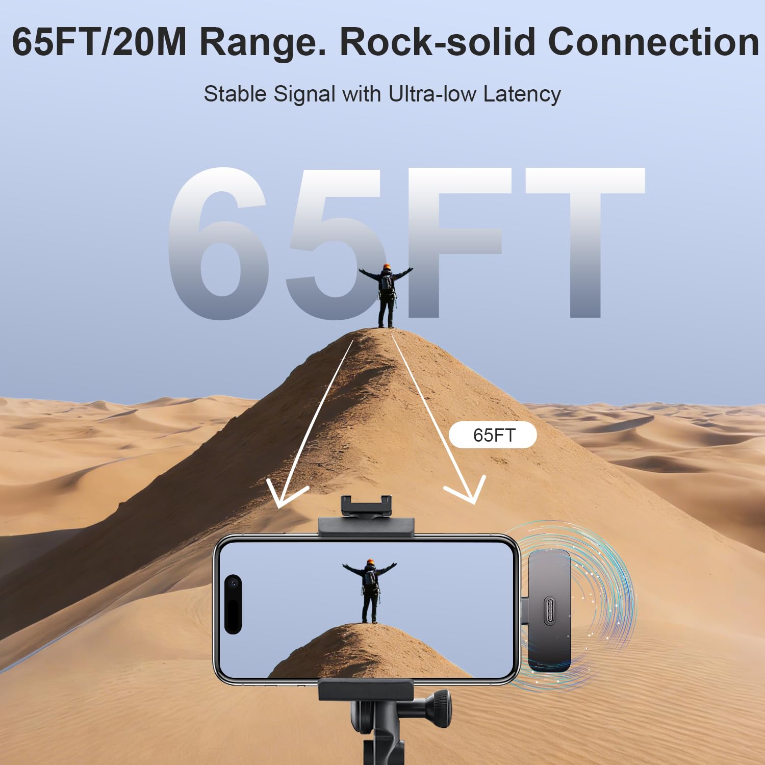 Bulatry mic offers up to 6 hours of operation on a single charge.