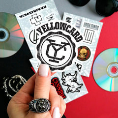 BulbaCraft Legendary Rock Band Stickers guitar sticker gives gear edge and personality.
