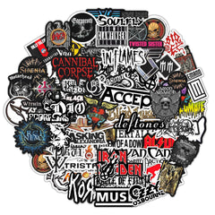 BulbaCraft Legendary Rock Band Stickers laptop decal adds bold personalization with durable color.