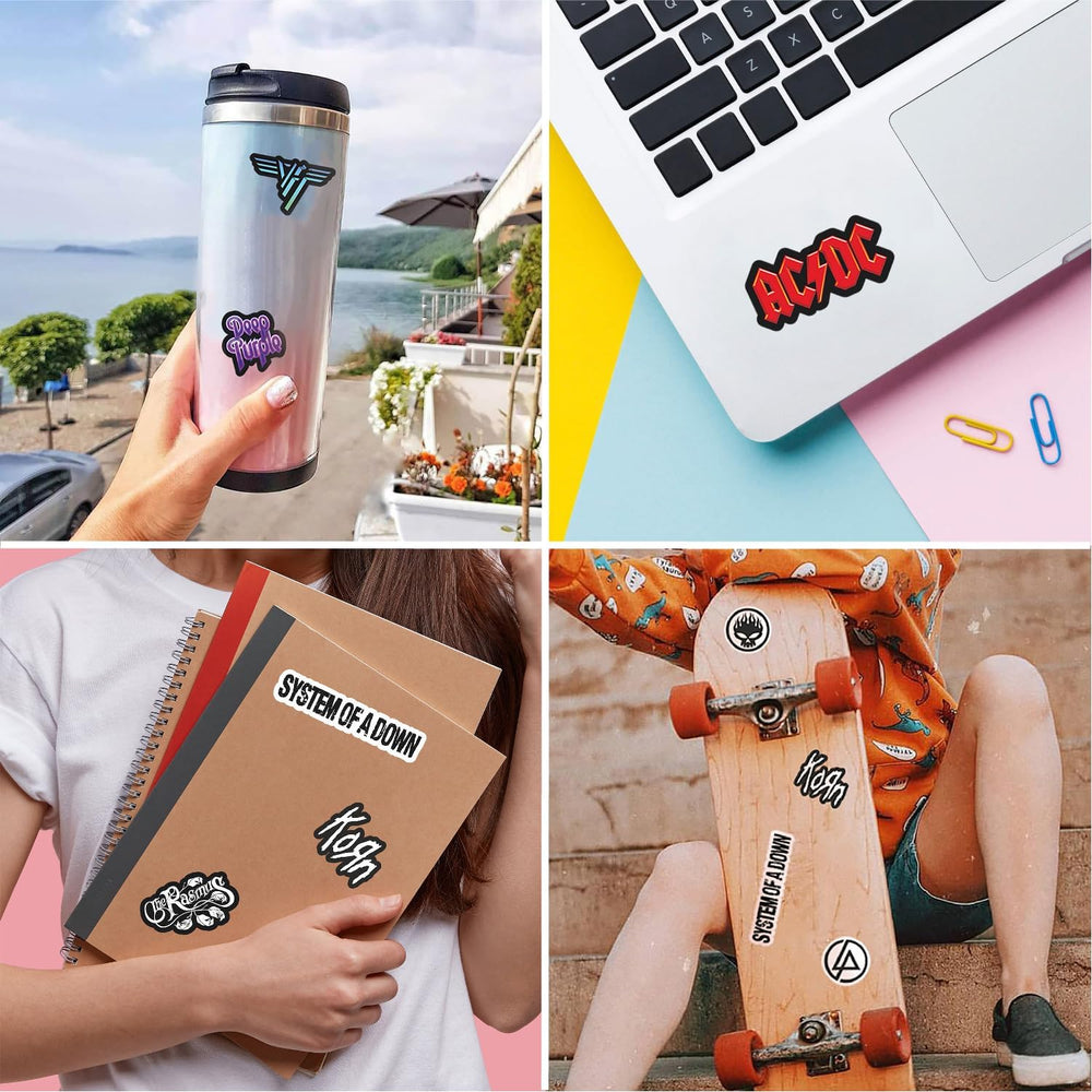 BulbaCraft Legendary Rock Band Stickers notebook decal helps organize with style.