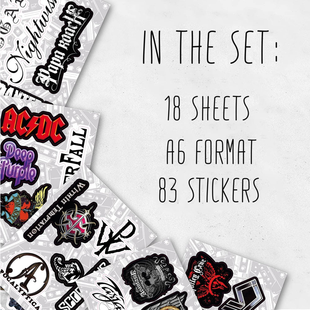 BulbaCraft Legendary Rock Band Stickers water bottle sticker keeps surfaces vibrant and protected.