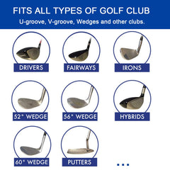 Bulex Golf Groove Sharpener in action repairs grooves and improves playability