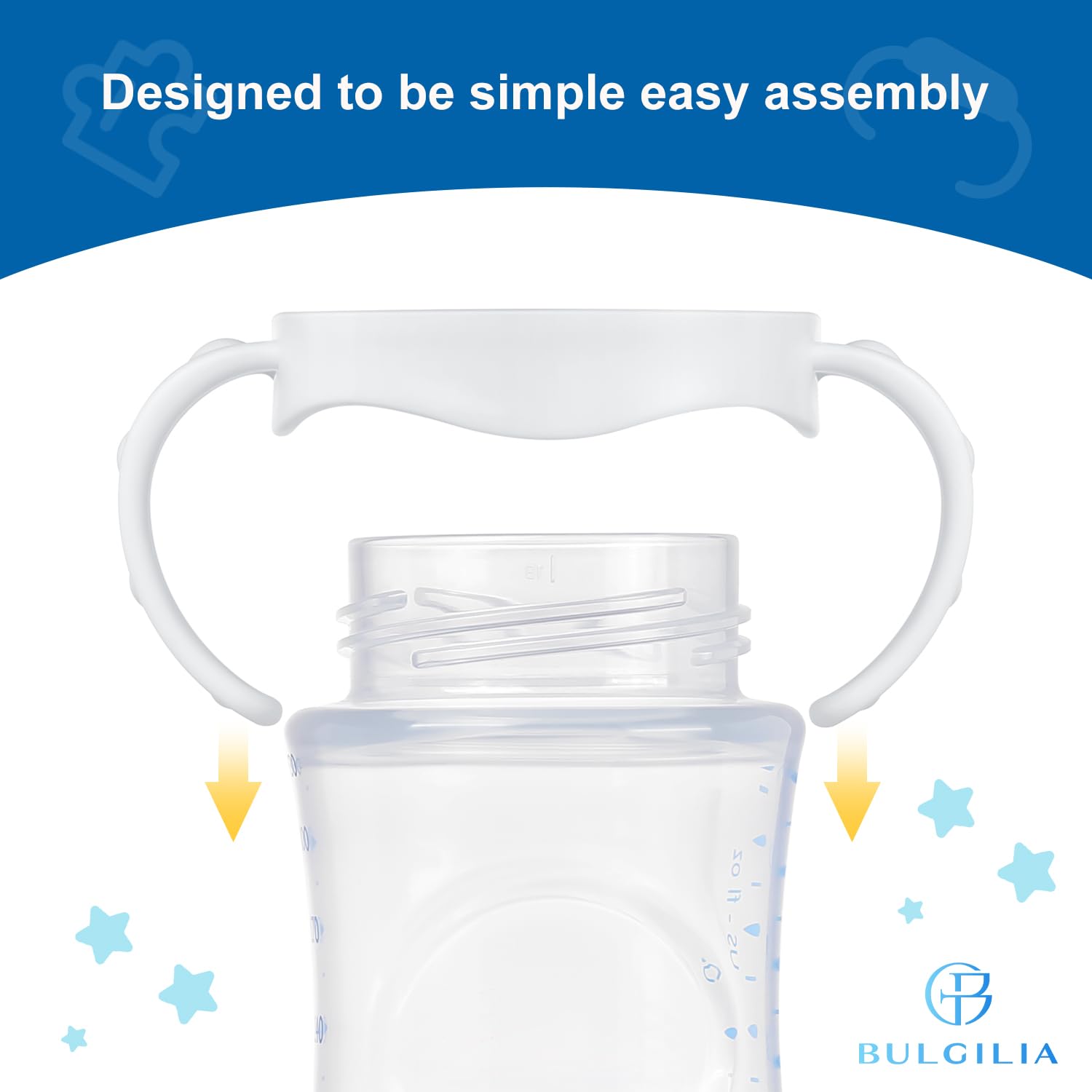 Grows with baby, encouraging independent drinking with a familiar bottle