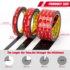 Bulina 3M 5925 tape used on outdoor mounting for signage and decor.