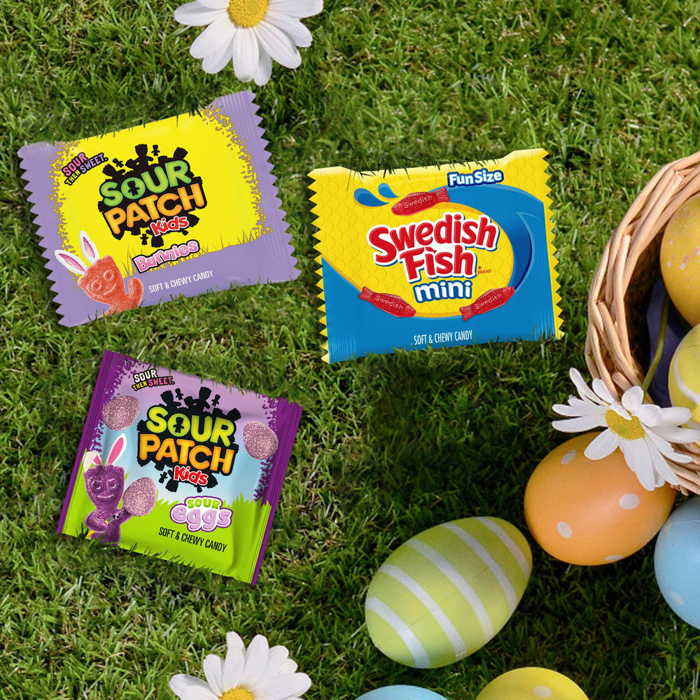 Bulk candy with 80 snack packs for easy distribution