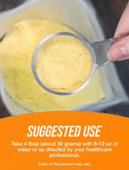 Close-up texture of BulkSupplements Egg White Protein Powder