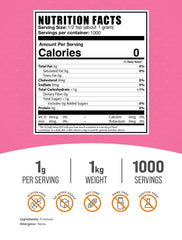 BulkSupplements Fructose powder being poured ideal for low-calorie cooking and desserts.