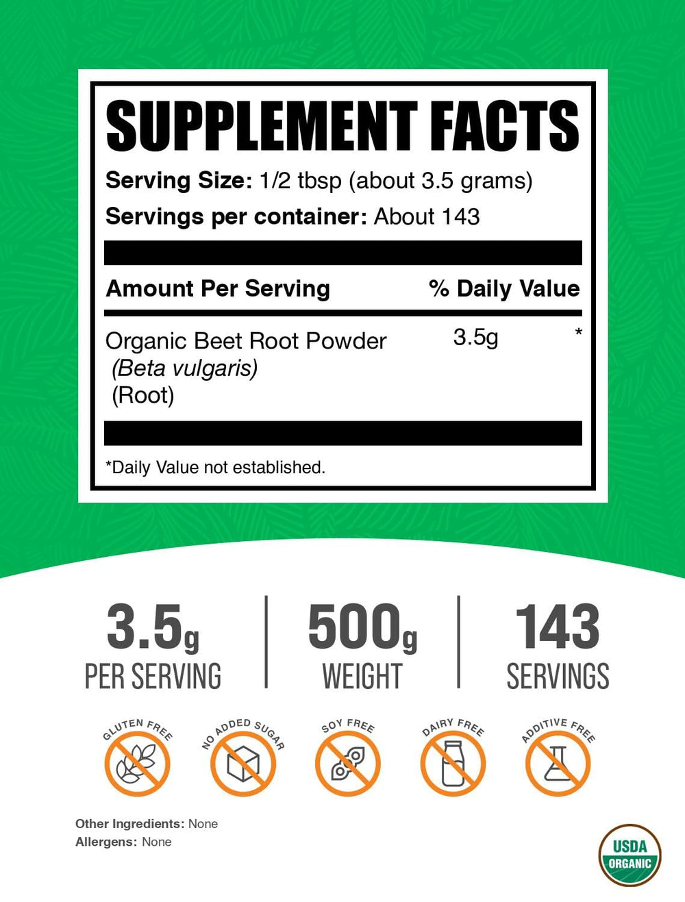 BulkSupplements Beet Root Powder scoop for easy daily addition.