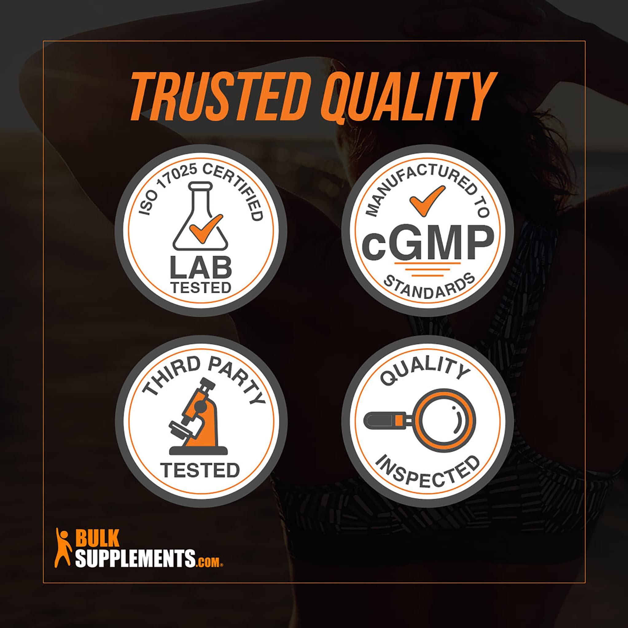 BulkSupplements batch-testing label confirms product quality