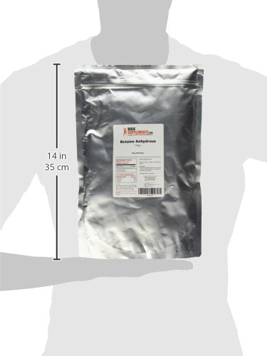 Betaine Anhydrous powder from BulkSupplements dissolves easily in water for pre-workout use.