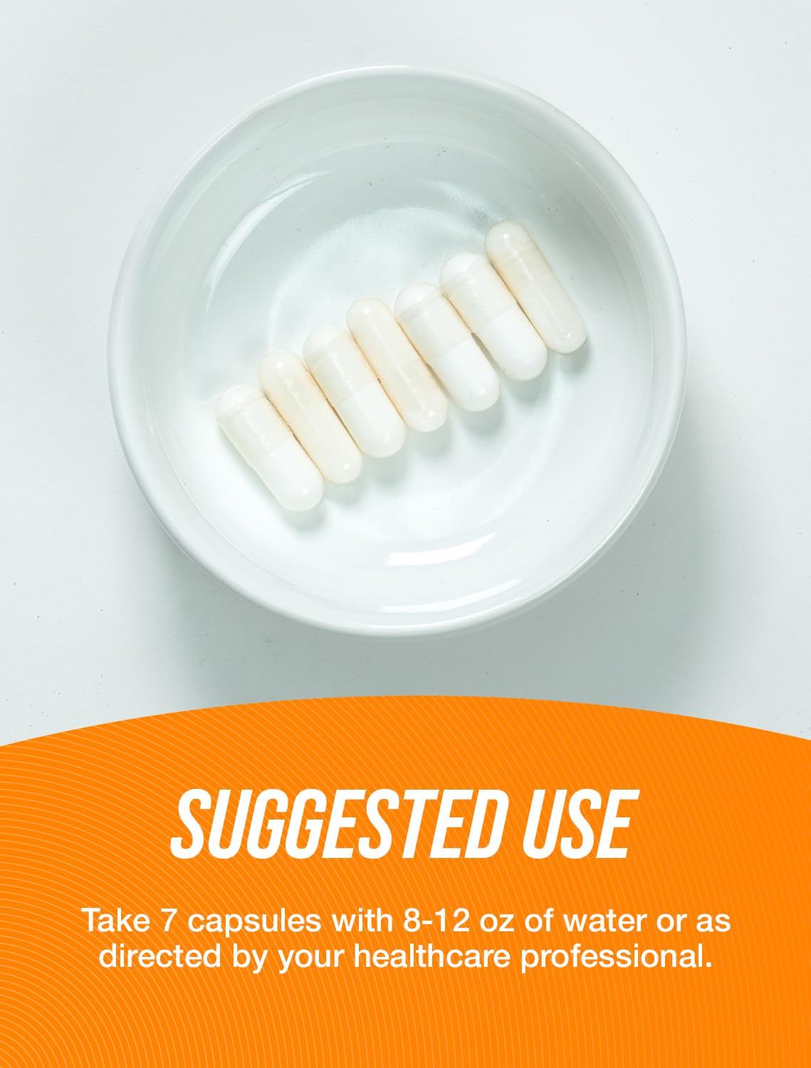 Product label highlights gluten-free formula and quality testing.