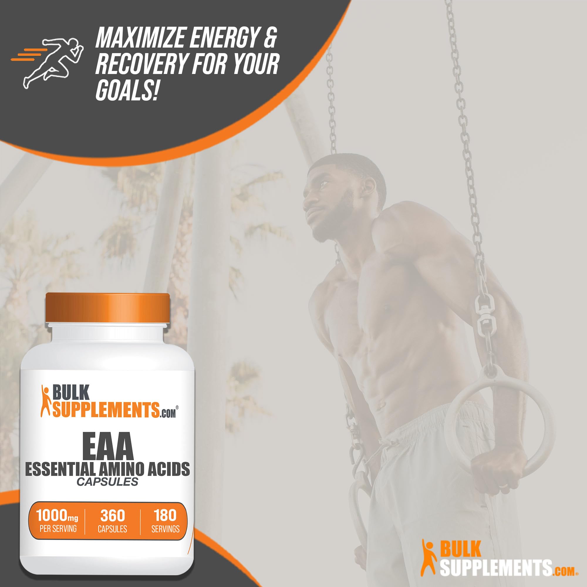 BulkSupplements two-capsule serving offers convenient daily dosing