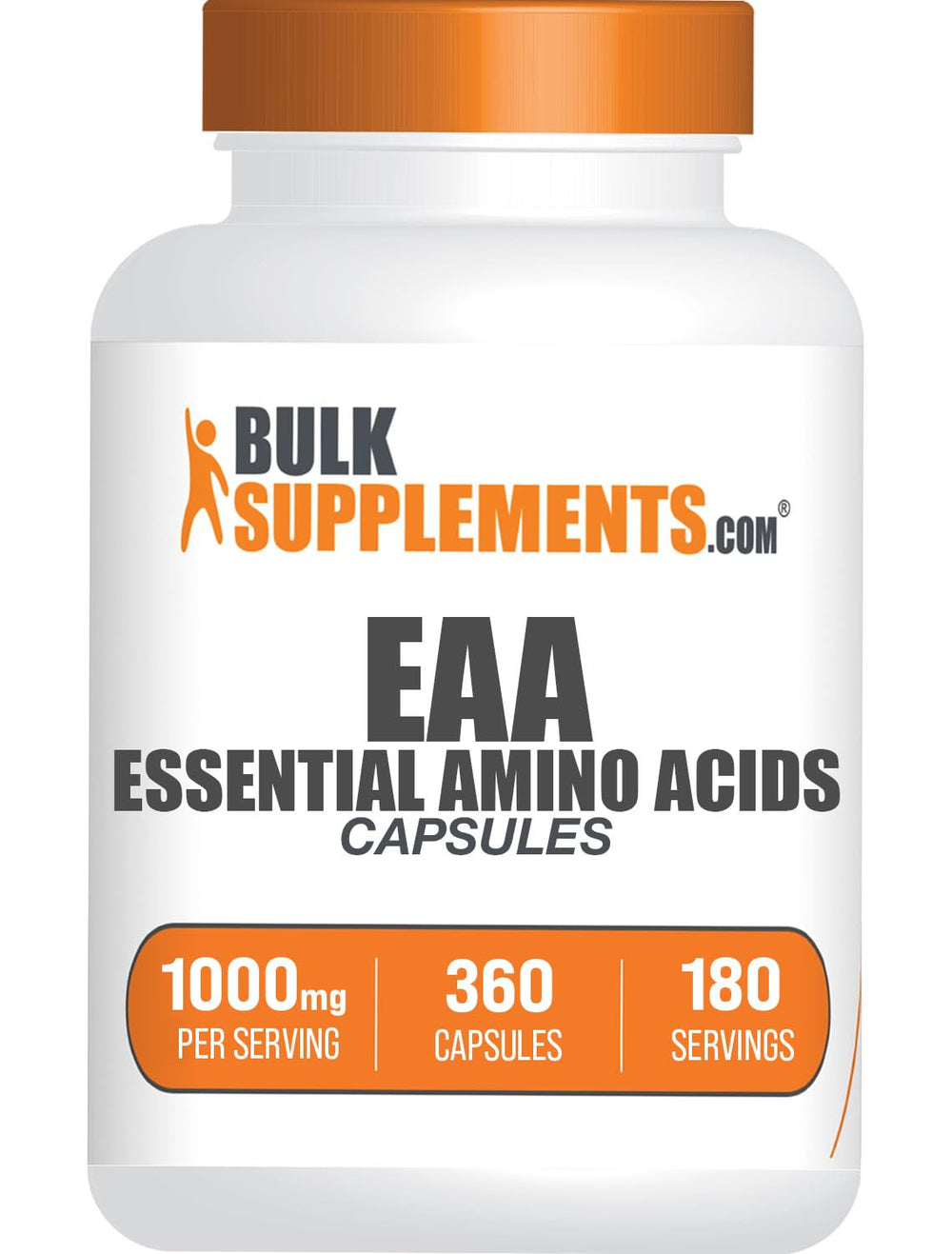 BulkSupplements Essential Amino Acids capsules bottle for daily training support