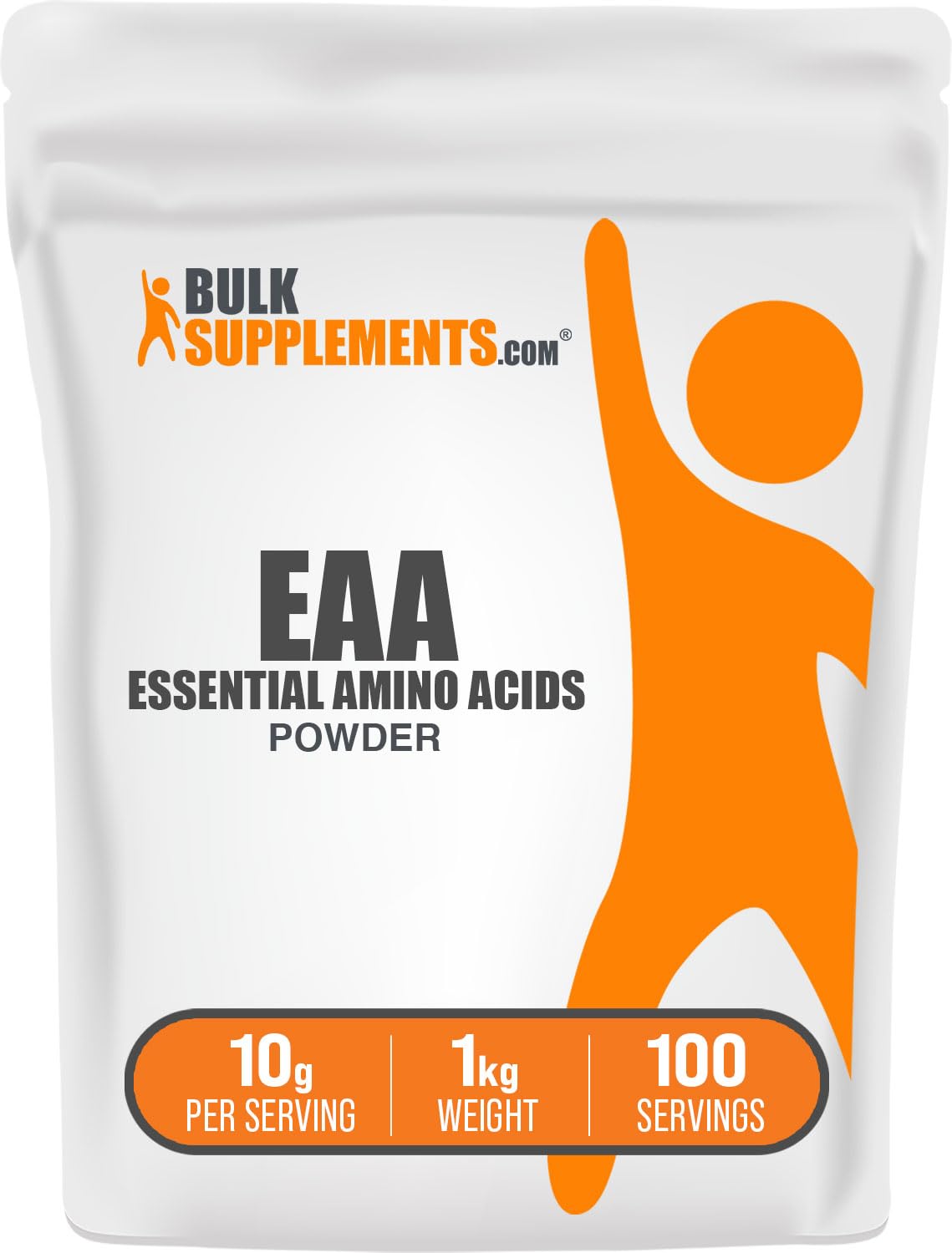 BulkSupplements essential amino acids bottle for convenient daily supplementation and recovery