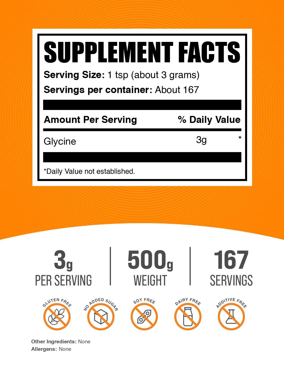 BulkSupplements Glycine powder being poured into a glass for easy mixing.