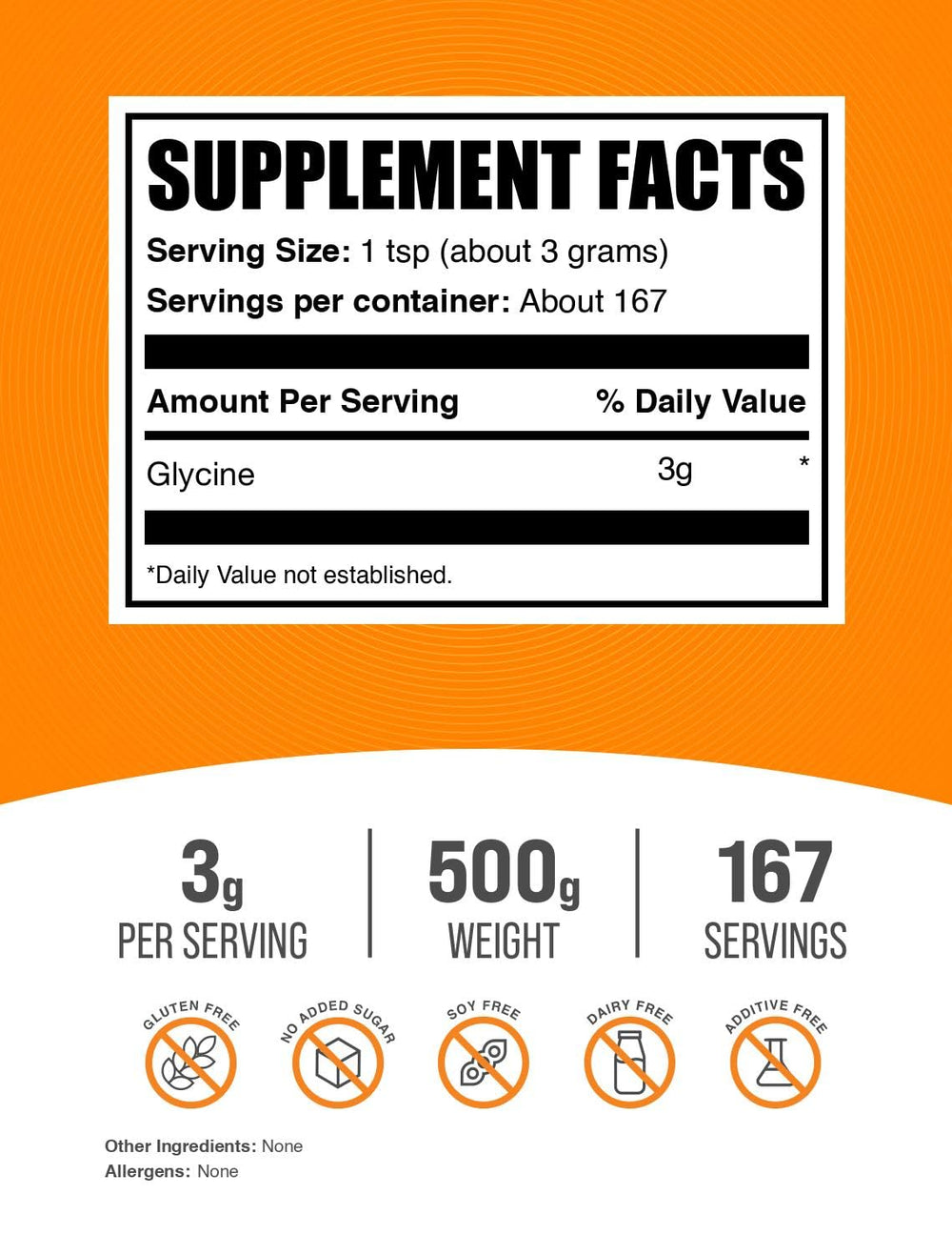 BulkSupplements Glycine powder being poured into a glass for easy mixing.