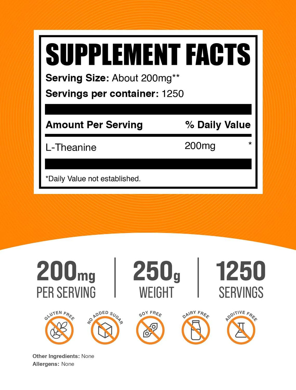 BulkSupplements L-Theanine powder pour shows easy mixing into beverages.