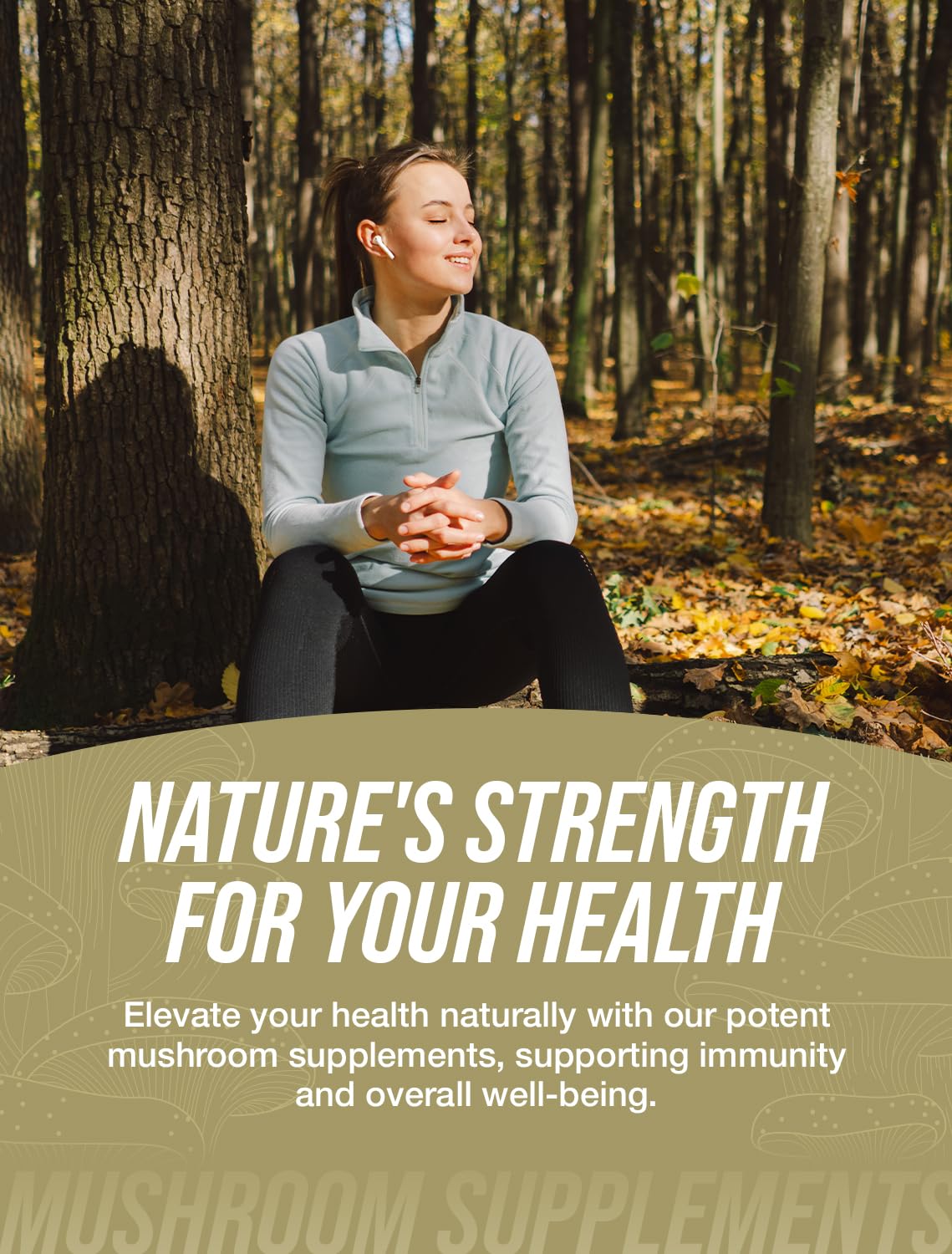 BulkSupplements Lion's Mane capsules on shelf, versatile daily wellness option