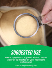 Spoon with BulkSupplements Sunflower Lecithin powder ready to mix