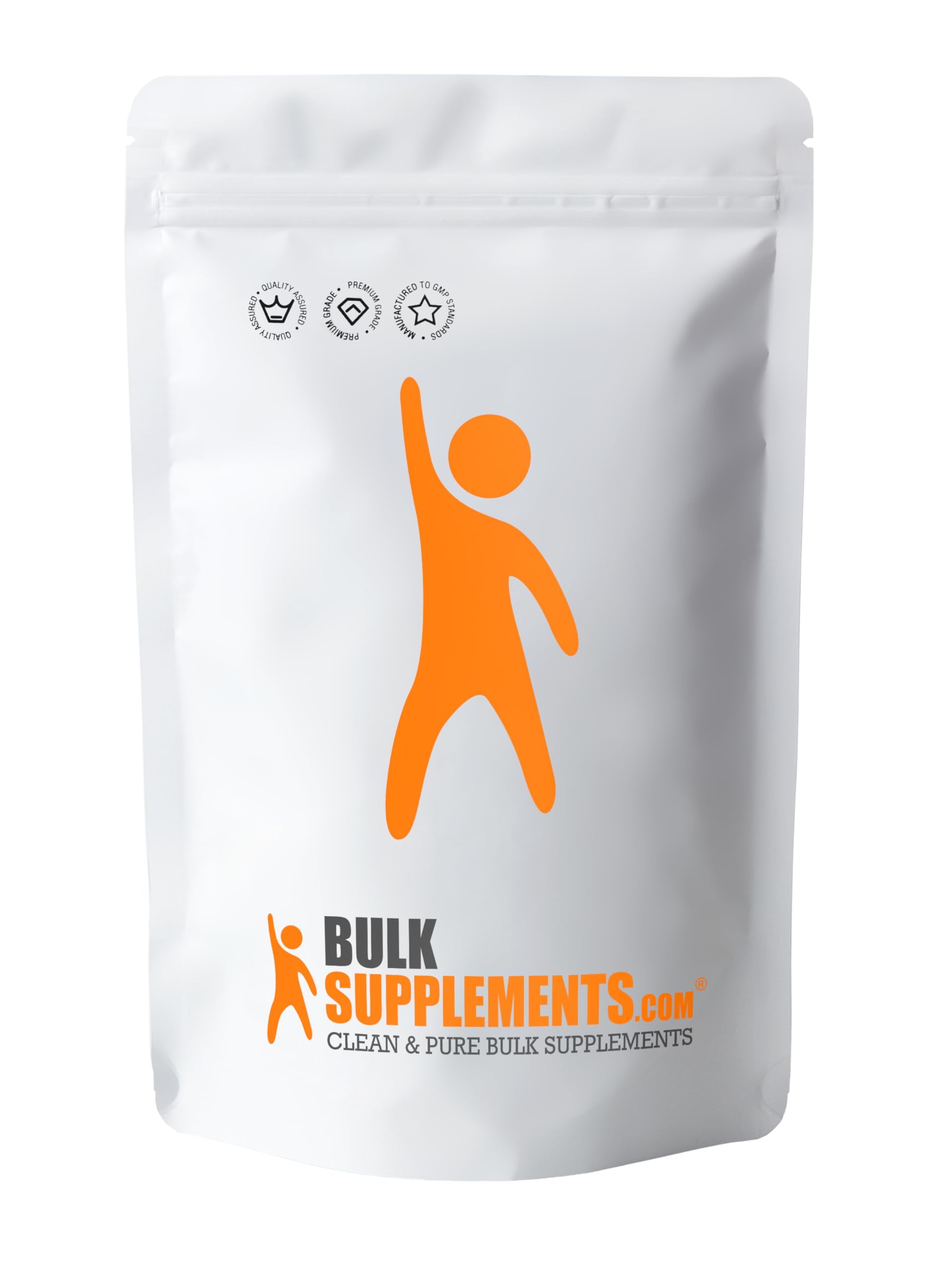 BulkSupplements facility badge signals cGMP-compliant manufacturing.