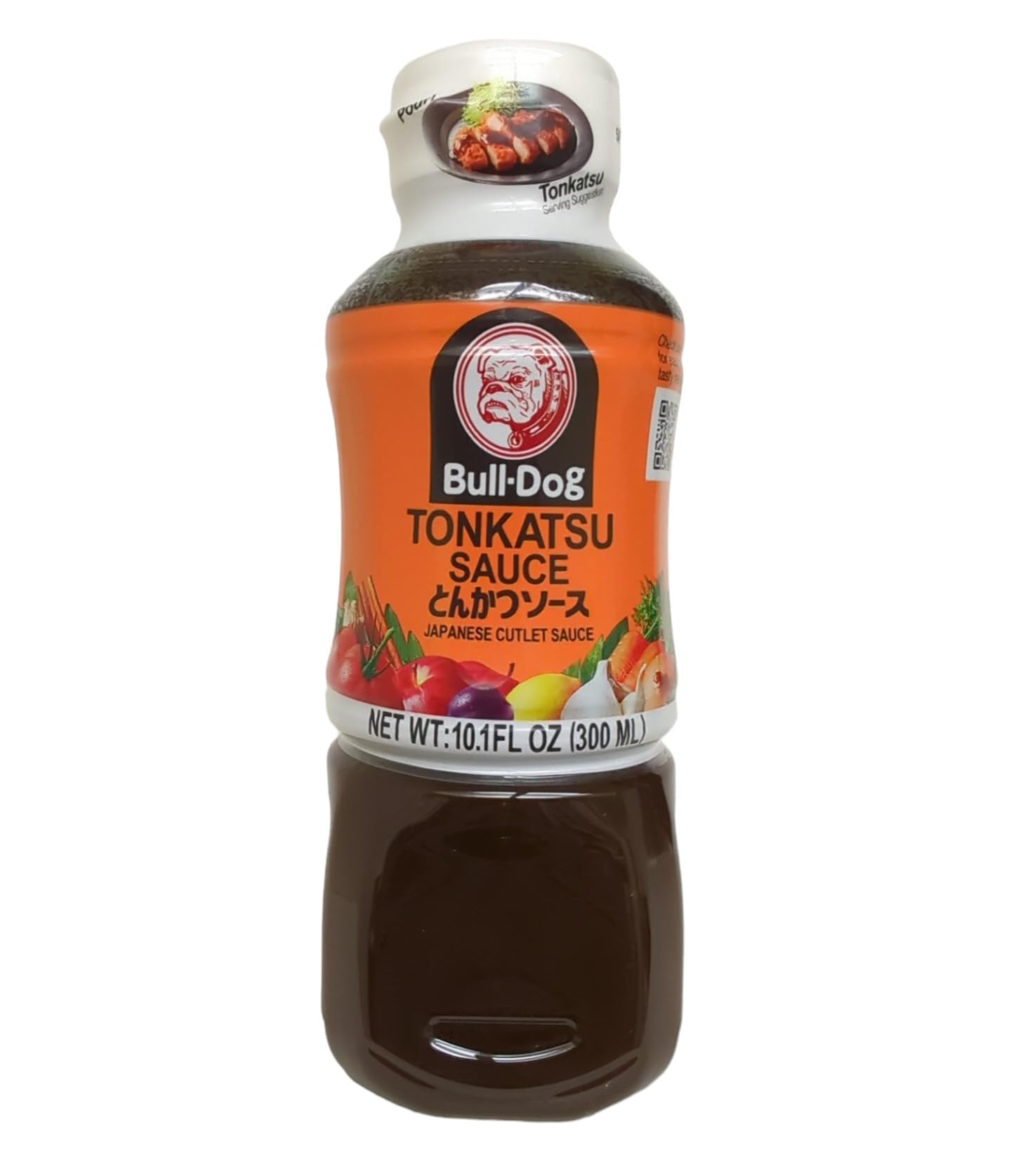 Bull-Dog Tonkatsu Sauce bottle front, authentic flavor ready for dipping and glazing