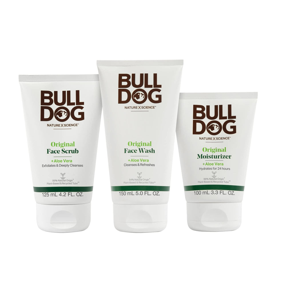 Bulldog Original Face Wash bottle for daily cleansing and refreshed skin.