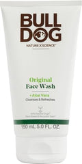 Bulldog Original Face Wash pump enables quick lather.