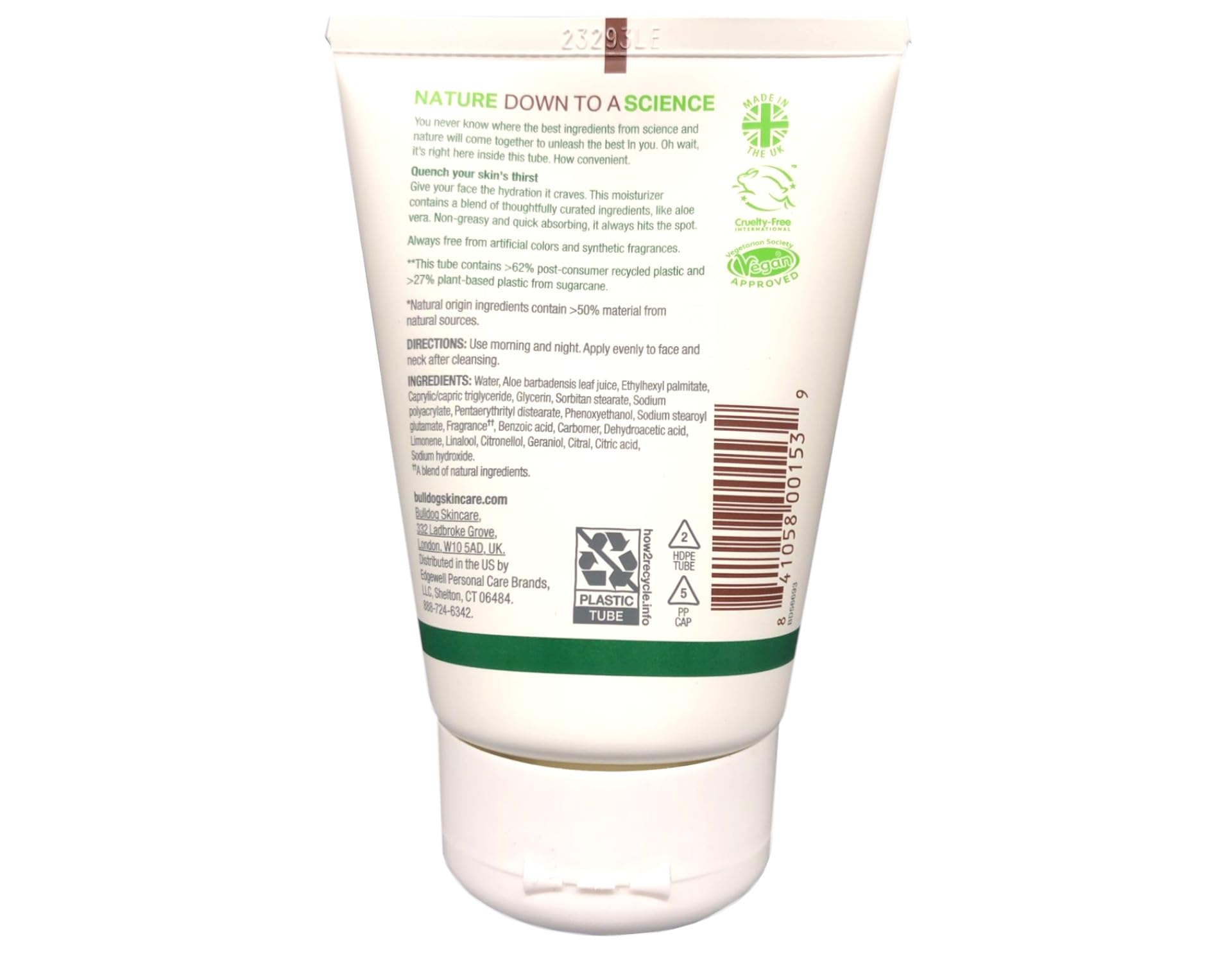 Bulldog Original Moisturizer pack of 2 for daily use.