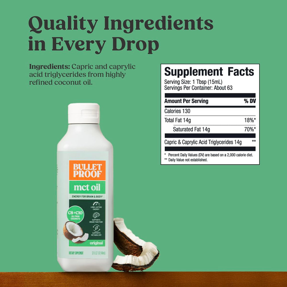 Bulletproof MCT Oil soup or recipe add-in offers versatility