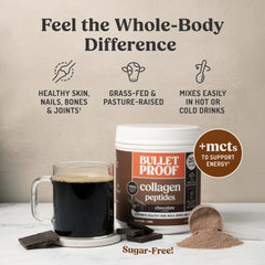 Bulletproof Chocolate Collagen MCT in coffee for a creamy keto-friendly start