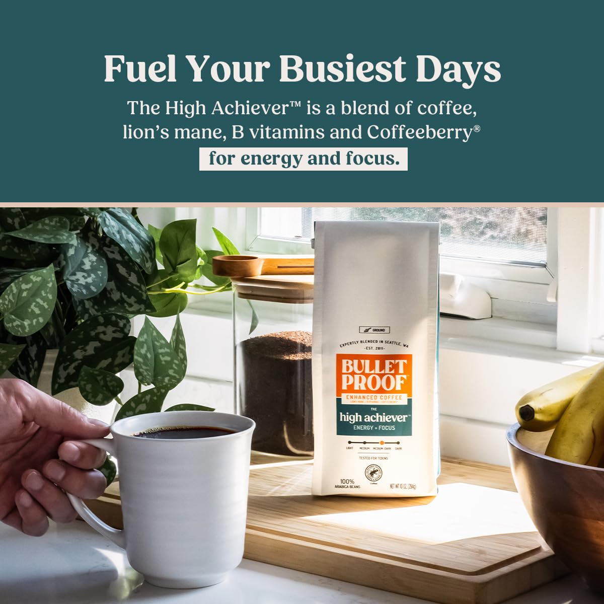 Bulletproof Coffeeberry component highlighting natural caffeine support