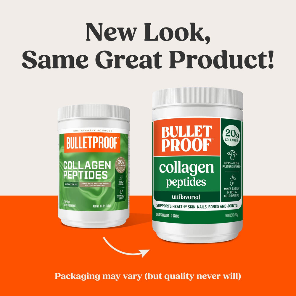 Bulletproof Collagen in coffee; blends easily for a creamy, protein-rich start.