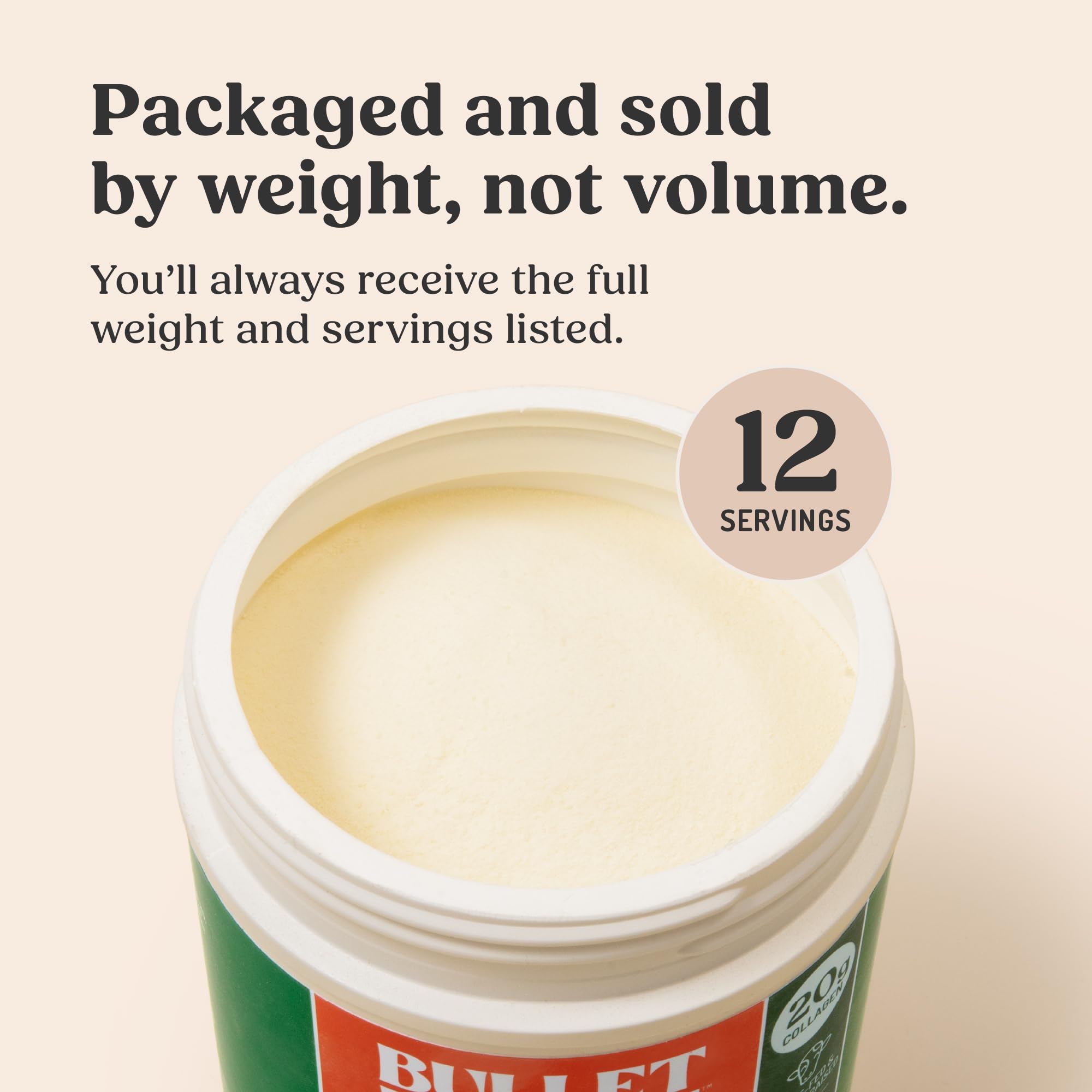 Close-up of powder dissolving; Bulletproof Collagen blends smoothly in hot water.