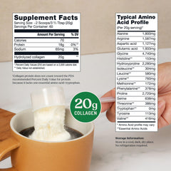 Bulletproof Collagen Peptides scoop measuring servings for simple recipes
