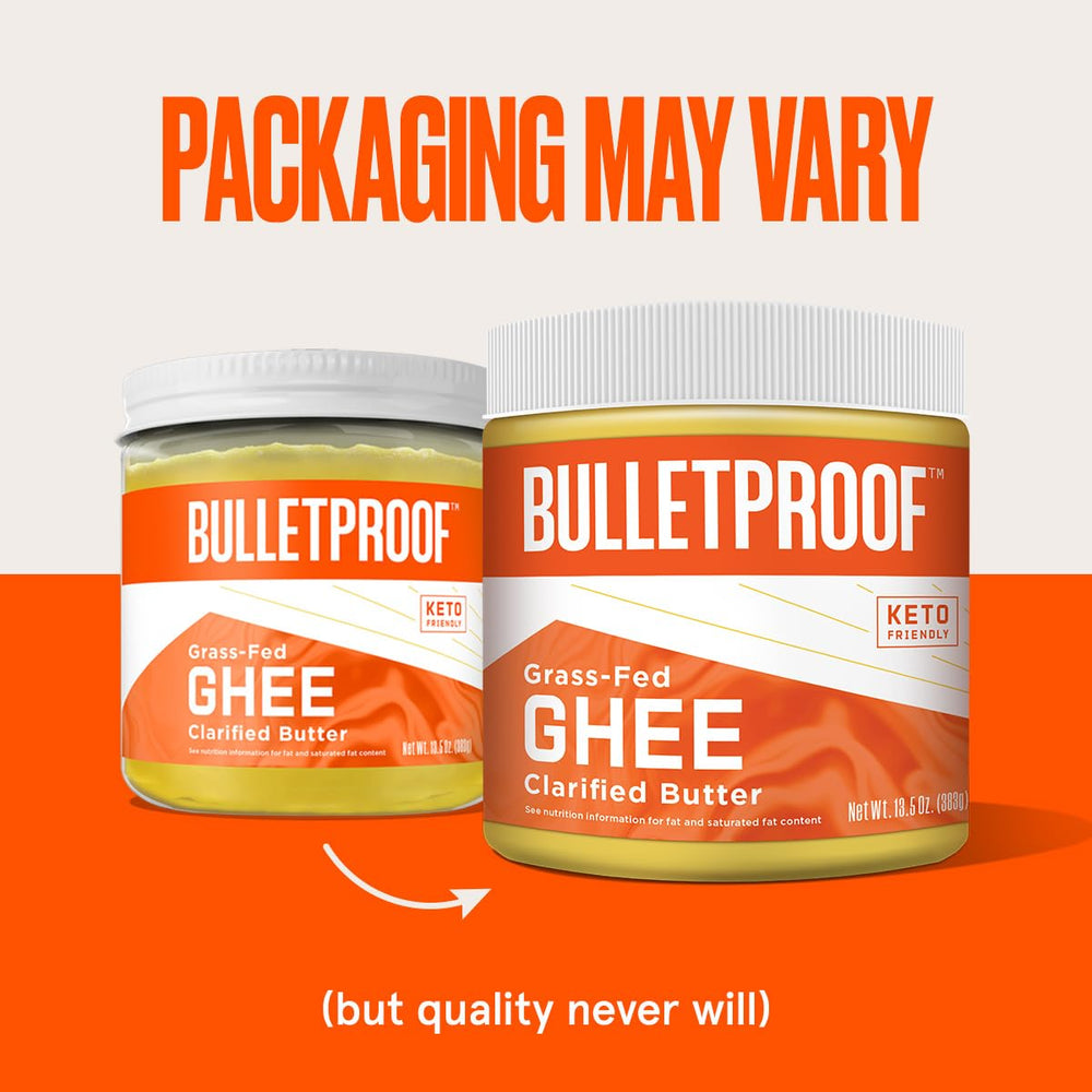Bulletproof Ghee Pouring Bottle highlights smooth melt for coffee, baking, and pan sauces.