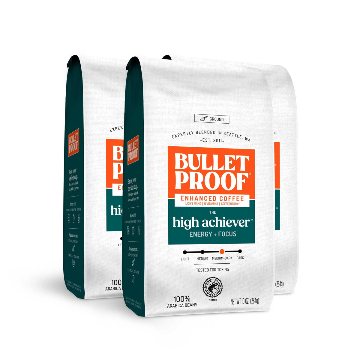 Bulletproof High Achiever three-pack packaging ready for busy mornings