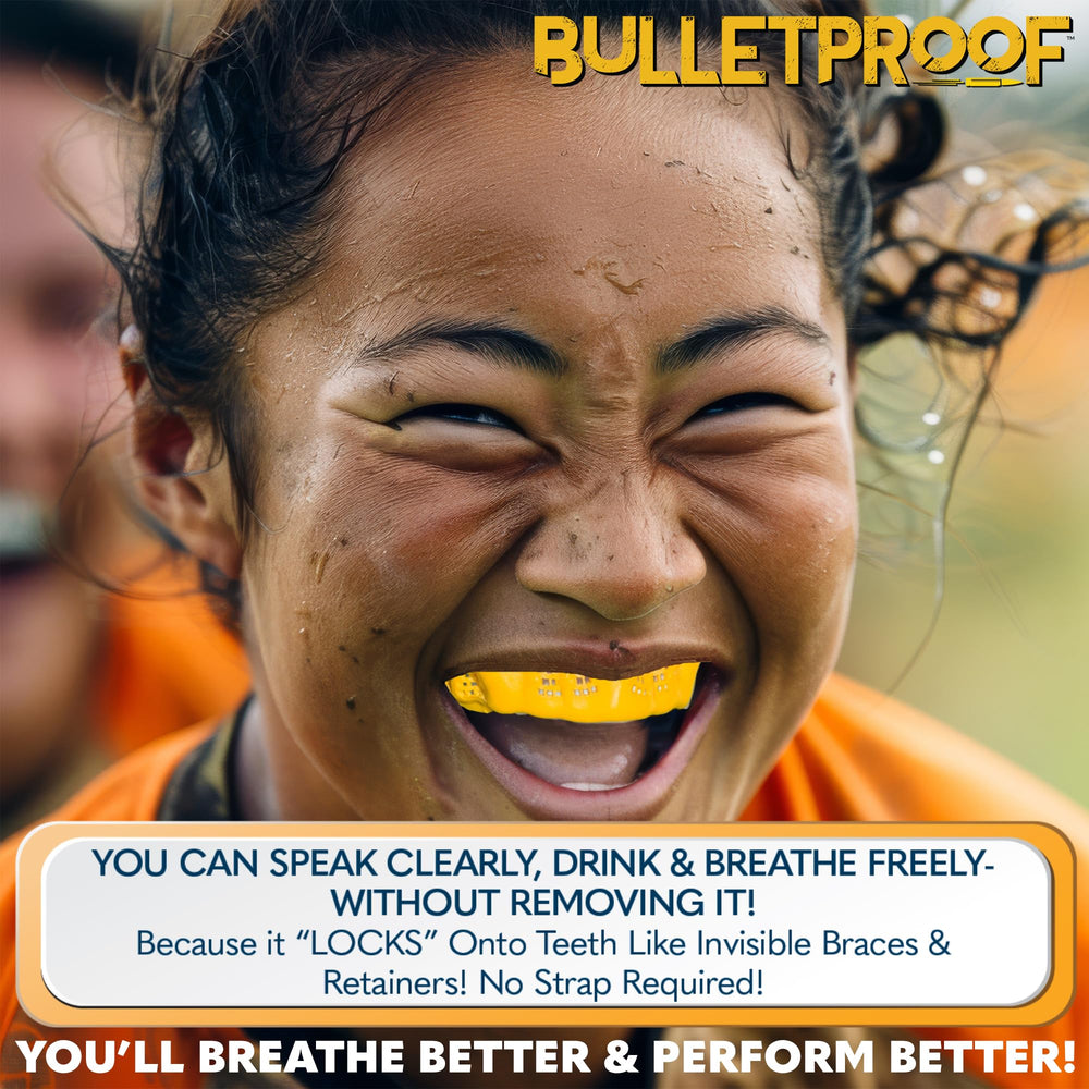 Bulletproof Mouthguards breathable design lets you speak and breathe clearly